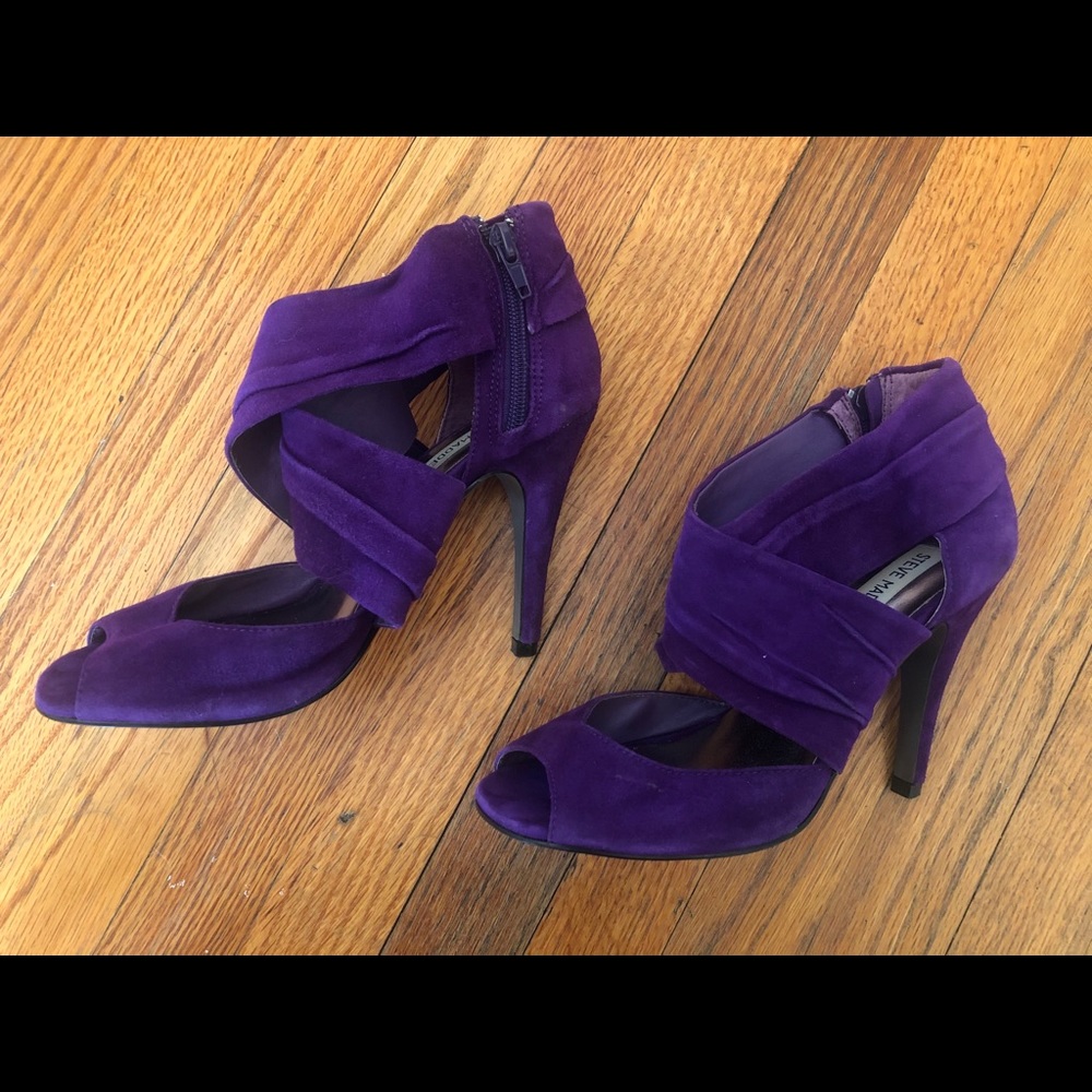 Purple Suede Heels